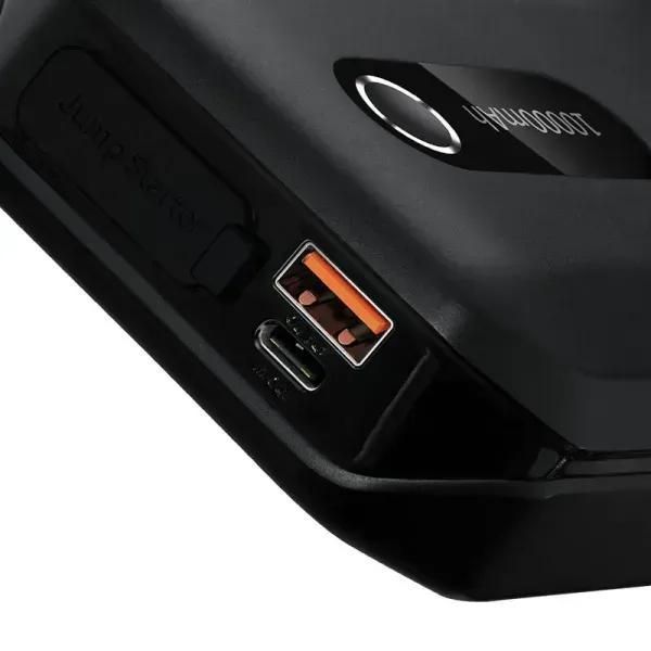 Пускозарядний пристрій Бустер Baseus AIR Car Jump Starter Super Energy 3in1 12V 10000mAh 1000A з функцією Павербанку 5V/3A і LED ліхтарика Чорний ПП-0001 фото