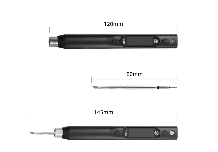 Паяльник SEQURE S60P IS с OLED дисплєєм SQ-60P-01 фото