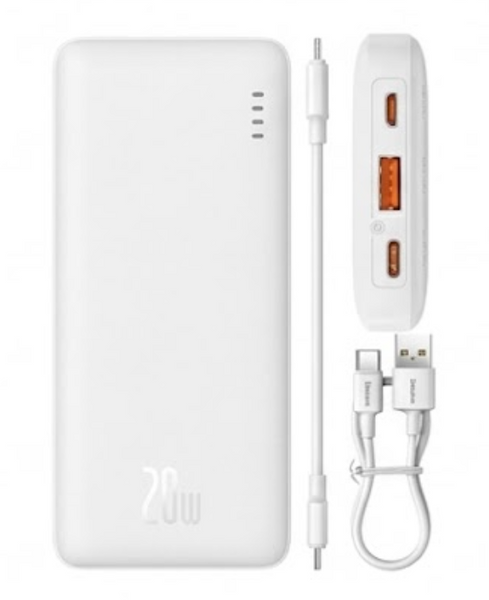 Внешний аккумулятор УМБ Baseus Airpow Fast Charge Power Bank 10000mAh 20W  BS-10000Wh фото