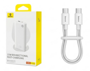 Зовнішній акумулятор УМБ Baseus Airpow Lite 10000 mAh 15W BS-10000Wh15 фото