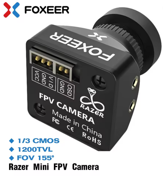 Foxeer FPV Mini Cat 3 1200TVL 1/3" CMOS 0.00001lux Камера FX-01 фото