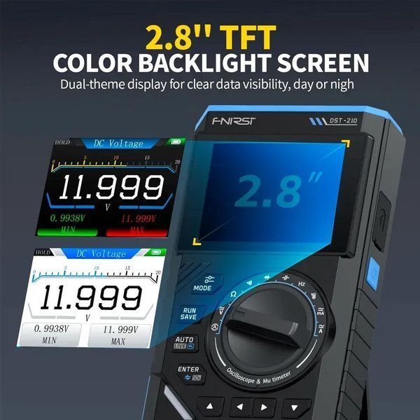FNIRSI DST-210 3В1 Цифровий мультиметр Осцилограф Генератор сигналів ВП-0005 фото
